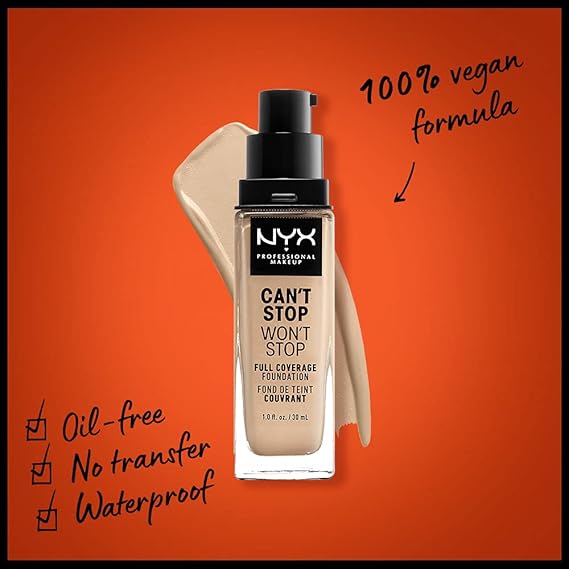 كريم أساس سائل كانت ستوب وونت ستوب من NYX - فاتح