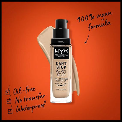 كريم أساس سائل كانت ستوب وونت ستوب من NYX - فاتح