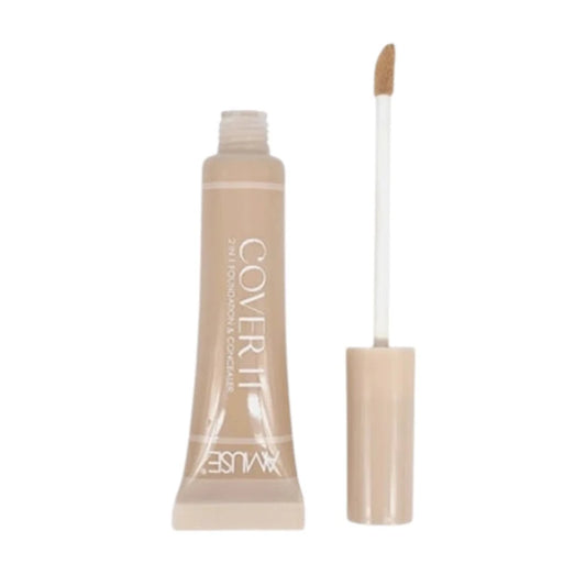 Corrector Amuse Cover It 2 in 1 Foundation & Concealer
